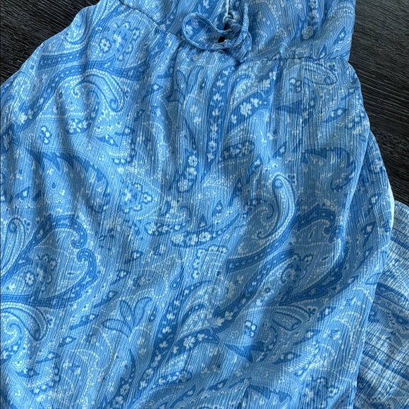 Hollister Blue Dress with Flowy Ruffles - Picture 5 of 5